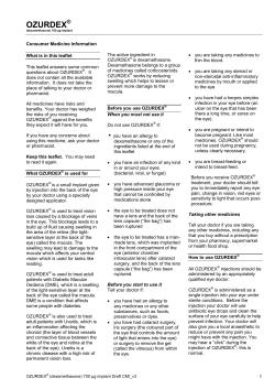ozurdex - Medsafe