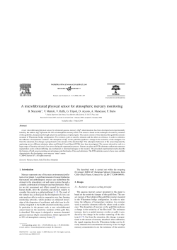 A microfabricated physical sensor for atmospheric mercury monitoring