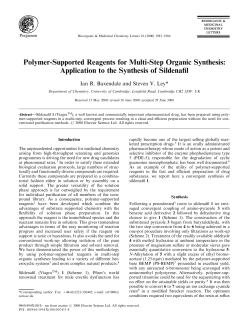 Polymer-Supported Reagents for Multi