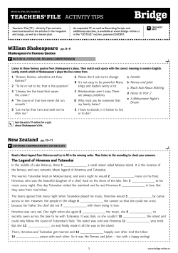 Teachers` File - Bridge