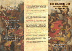 The Divided Self - St. Patricks College Maynooth