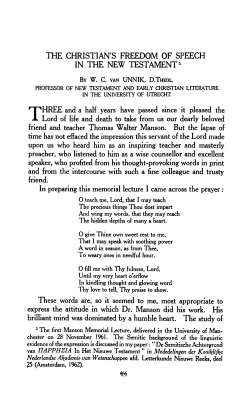 the christian`s freedom of speech in the new testament1