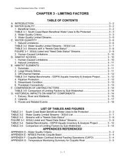 chapter 3 - limiting factors - Coquille Watershed Association