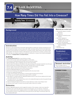 How Many Times Did You Fall Into a Crevasse?