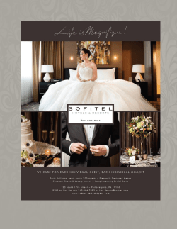 dinner menu - Sofitel Philadelphia