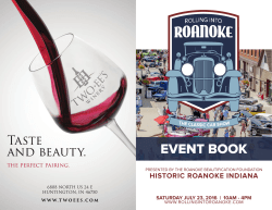 event book - Rolling into Roanoke