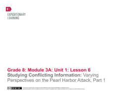 Grade 8: Module 3A: Unit 1: Lesson 6 Studying