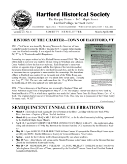 March/April 2011 - Hartford Historical Society