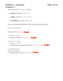 Solutions to First Midterm Exam by Steven Nevers