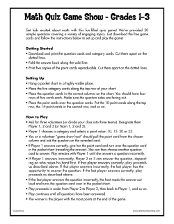 Math Quiz Games - Lakeshore Learning