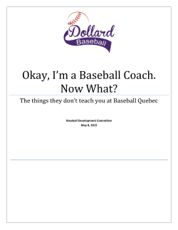 Coaching Clinic - Dollard Baseball