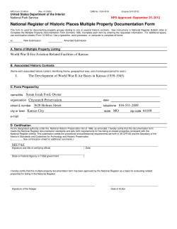 National Register of Historic Places Multiple Property
