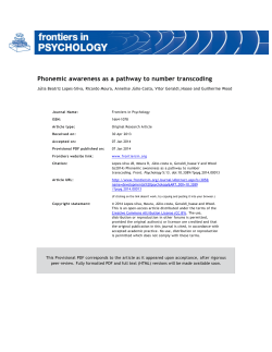 Phonemic awareness as a pathway to number transcoding