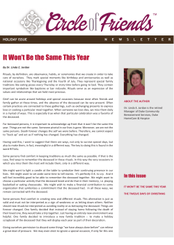 It Won`t Be the Same This Year