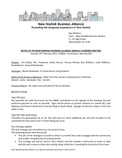 New Norfolk Business Alliance