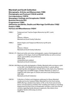 Marshall and Scott Collection