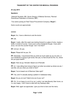 TRANSCRIPT BY THE CENTER FOR MEDICAL PROGRESS Page