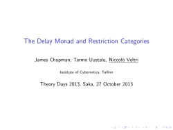 The Delay Monad and Restriction Categories