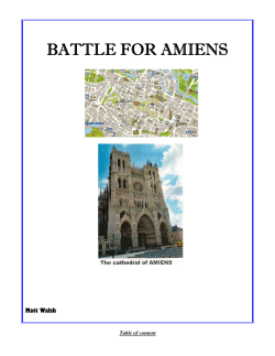 battle for amiens - Army Museum of South Australia