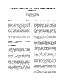 Evaluating the Effectiveness of Using Catalogues to Elicit Non