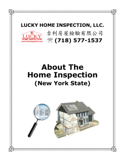 About The Home Inspection
