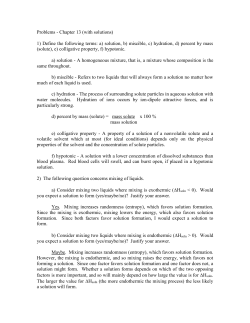 Problems - Chapter 13 (with solutions) 1) Define the following terms