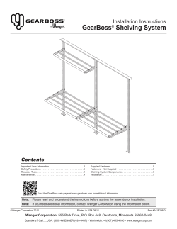 GearBoss&reg; Shelving System