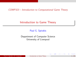 Introduction to Game Theory