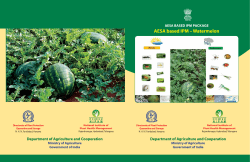 AESA based IPM &ndash; Watermelon