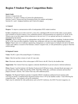 Student Paper Competition Rules 2017