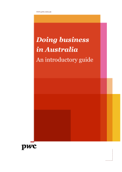 Doing business in Australia