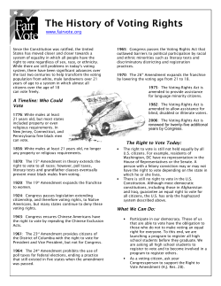 The History of Voting Rights