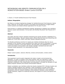 NETWORKING AND REMOTE COMMUNICATION ON A