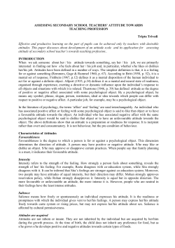 PROFESSIONAL ATTITUDE