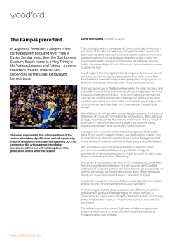 The Pampas precedent