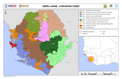 SIERRA LEONE - LIVELIHOOD ZONES