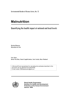 Malnutrition - World Health Organization