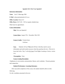 Spanish 1411 - Odessa College