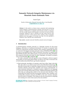 Semantic Network Integrity Maintenance via Heuristic Semi