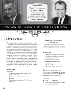 Lyndon Johnson and Richard Nixon
