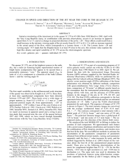 Change in Speed and Direction of the Jet near