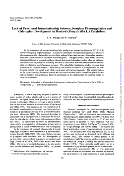 Lack of Functional Interrelationship between /5-amylase