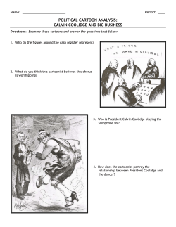 political cartoon analysis: calvin coolidge and big business