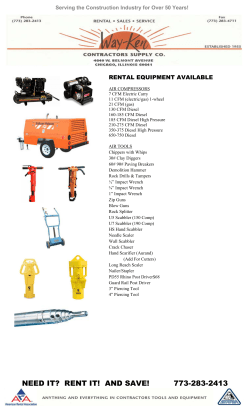 NEED IT? RENT IT! AND SAVE! 773-283-2413