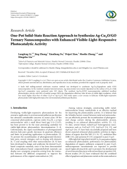 One-Pot Solid-State Reaction Approach to Synthesize Ag