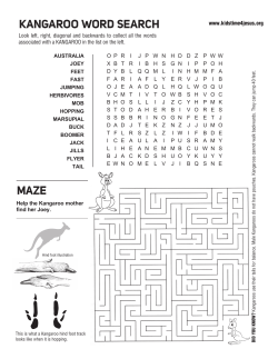 kangaroo word search maze