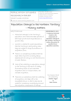Population Change in the Northern Territory