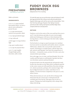 fudgy duck egg brownies