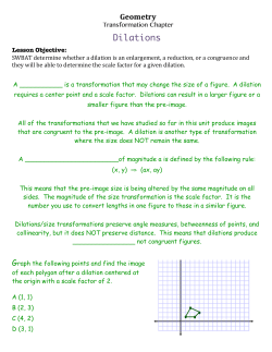 Dilations NOTES
