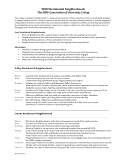Residential neighborhood features